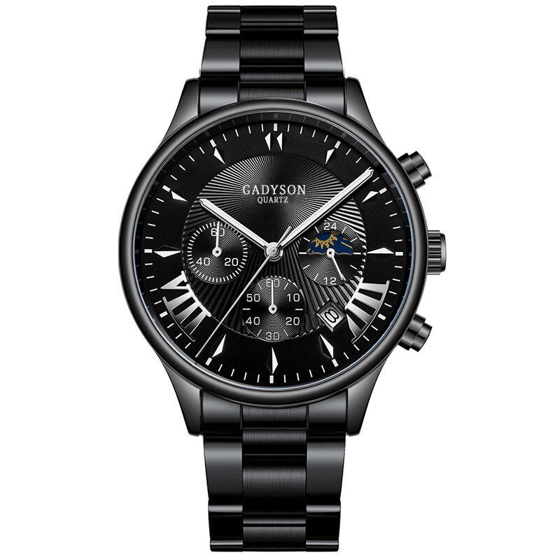 A0701 Reloj De Moda Para Hombre Reloj De Cuarzo Con Correa De Acero Inoxidable Para Negocios