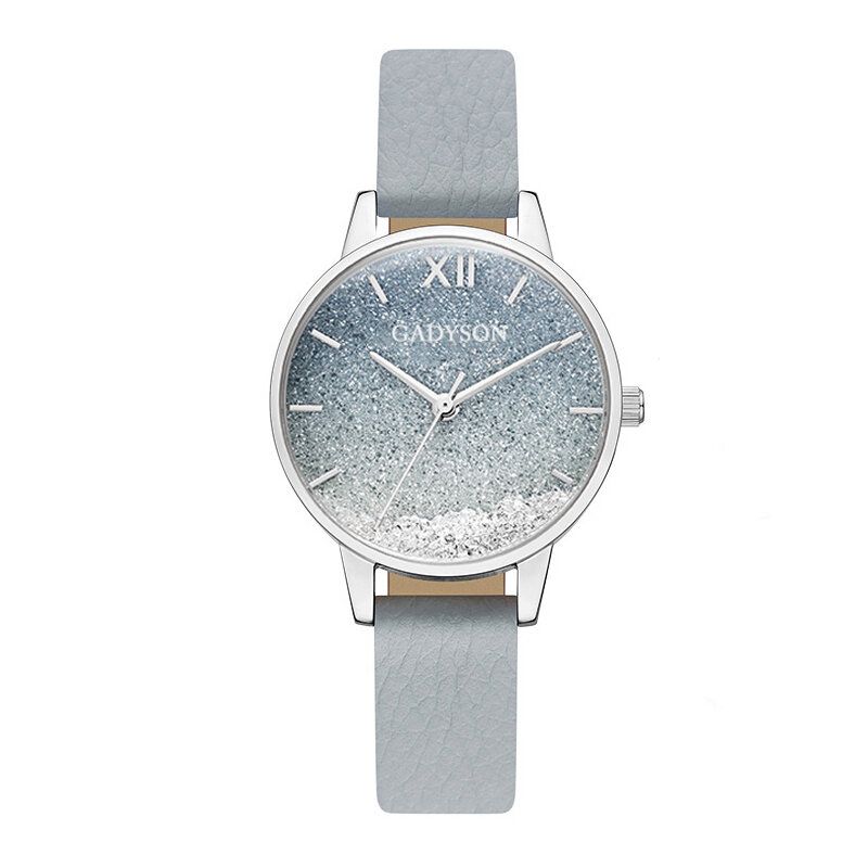 A0901 Reloj De Mujer De Moda Reloj De Cuarzo Femenino Con Correa De Cuero Elegante Y Creativo