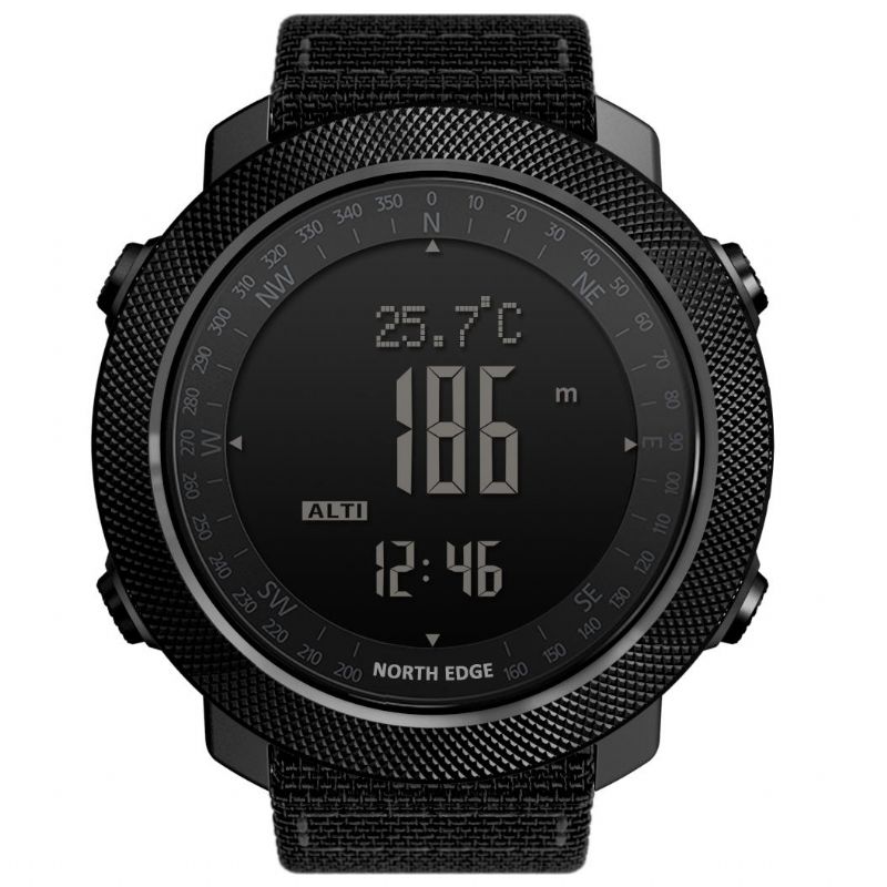 Apache2 Altímetro Barómetro Brújula Pantalla De Temperatura 50 M Reloj Digital Deportivo Impermeable Al Aire Libre