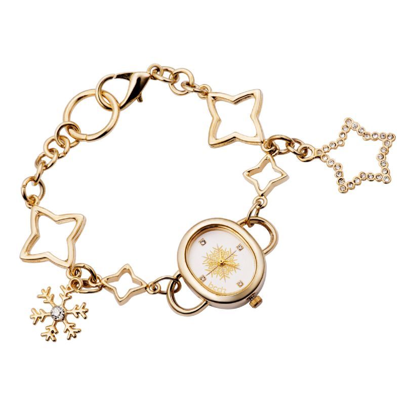 Asj Fashion Elegant Oval Dial Star Pulseras Mujeres Reloj De Pulsera De Cuarzo