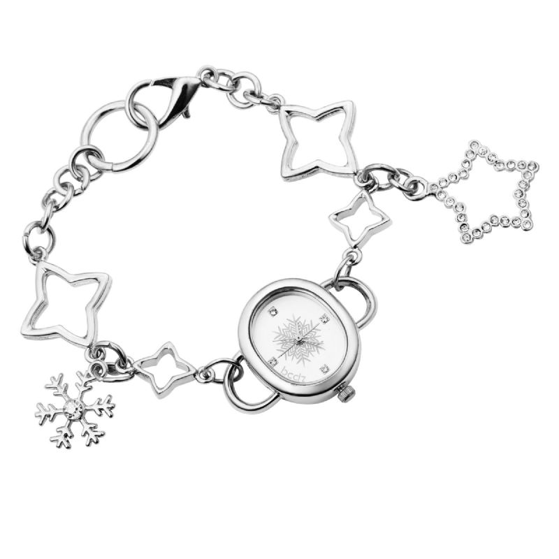 Asj Fashion Elegant Oval Dial Star Pulseras Mujeres Reloj De Pulsera De Cuarzo