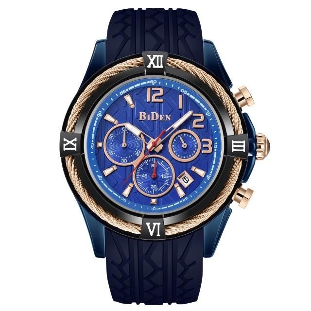 Biden 0316 Banda De Reloj De Silicona Reloj De Pulsera Para Hombre Calendario Relojes Deportivos De Cuarzo