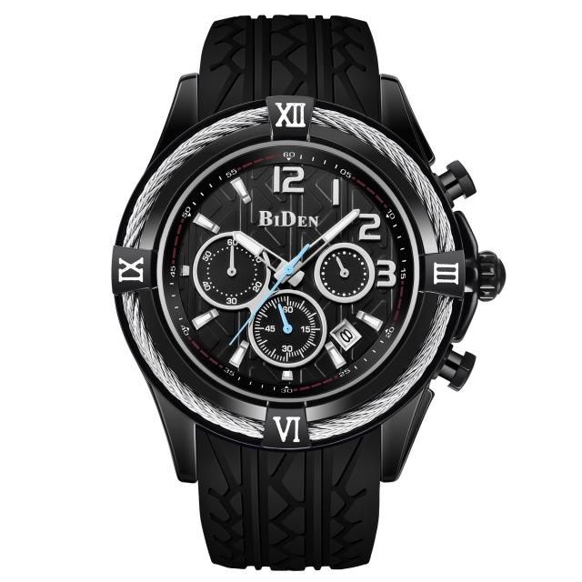 Biden 0316 Banda De Reloj De Silicona Reloj De Pulsera Para Hombre Calendario Relojes Deportivos De Cuarzo