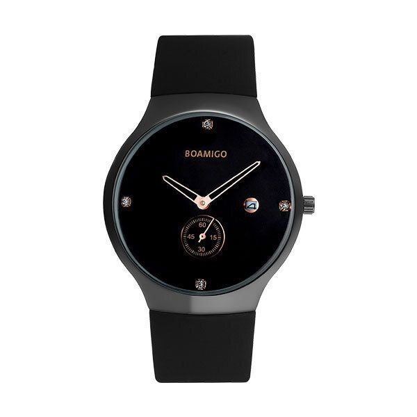 Boamigo 5013 Reloj De Pulsera Ultrafino Con Pantalla De Fecha Para Hombre Relojes De Cuarzo De Moda