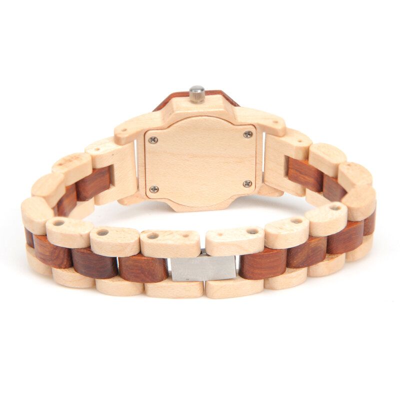 Bobo Bird M25 Reloj De Pulsera De Madera De Moda Ligero Reloj De Cuarzo Con Esfera Pequeña