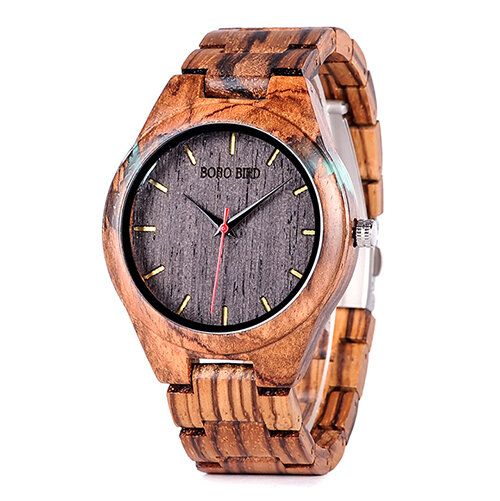 Bobo Bird Q05 Reloj De Pulsera De Diseño Único Para Hombre Reloj Creativo De Cuarzo De Madera