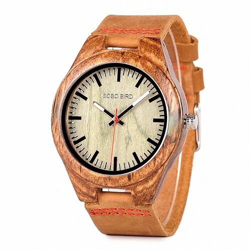 Bobo Bird Q05 Reloj De Pulsera De Diseño Único Para Hombre Reloj Creativo De Cuarzo De Madera