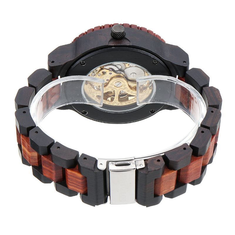 Bobo Bird R05 Relojes De Pulsera De Mano Luminosos De Madera Para Hombre Reloj Mecánico