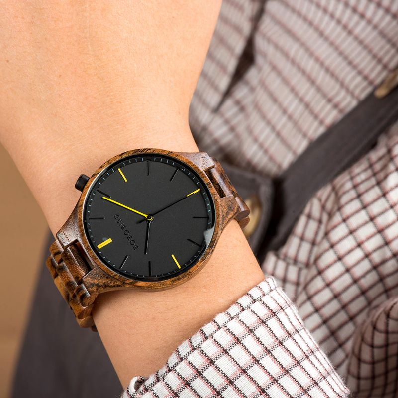 Bobo Bird S27 Reloj De Pulsera De Estilo Casual Para Hombre Relojes De Cuarzo Creativos De Madera