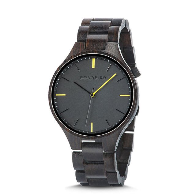 Bobo Bird S27 Reloj De Pulsera De Estilo Casual Para Hombre Relojes De Cuarzo Creativos De Madera