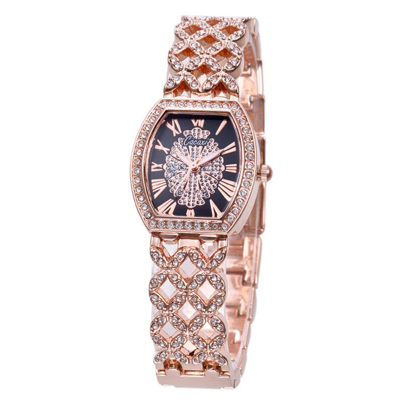 Cacaxi A131 Fashion Light Luxury Hollow Diamond Reloj De Cuarzo Para Mujer