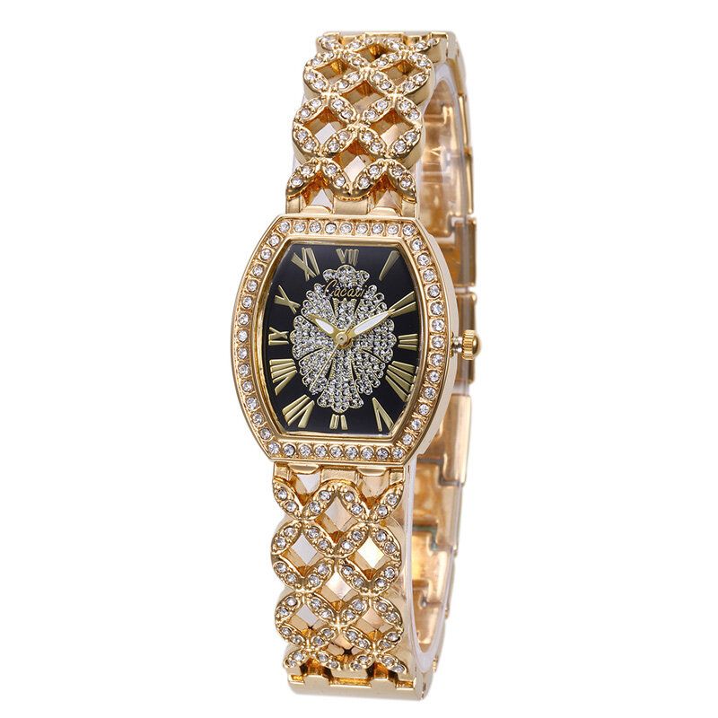 Cacaxi A131 Fashion Light Luxury Hollow Diamond Reloj De Cuarzo Para Mujer