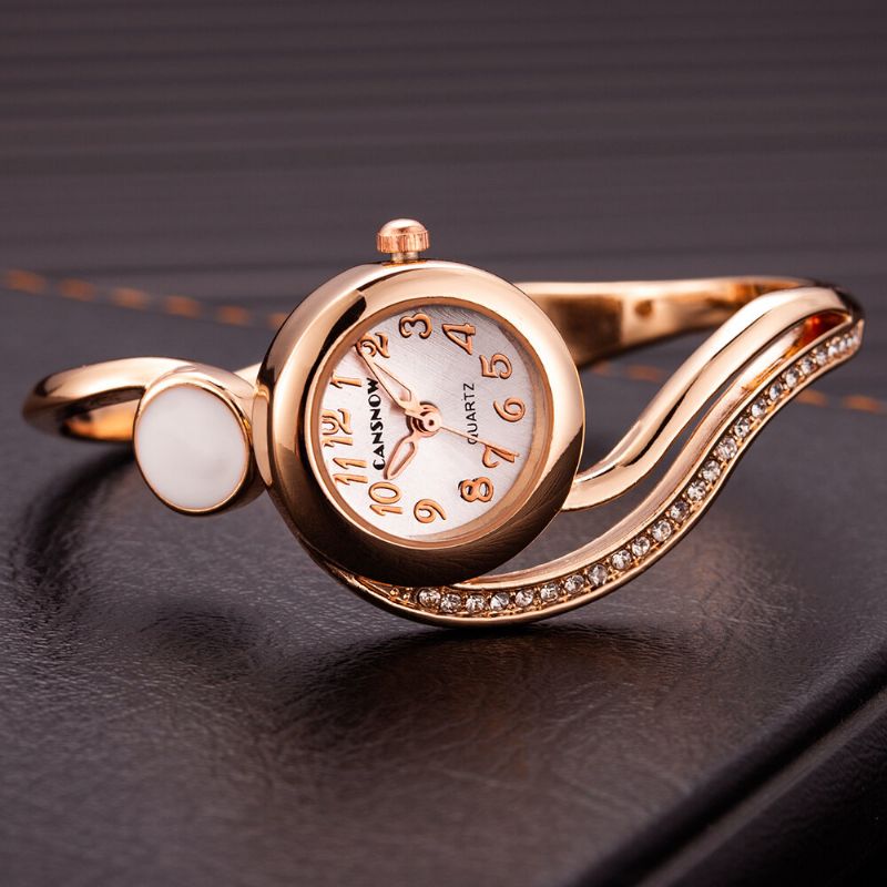 Cansnow Estilo Informal Irregular Reloj De Pulsera Para Mujer Relojes De Cuarzo De Cristal