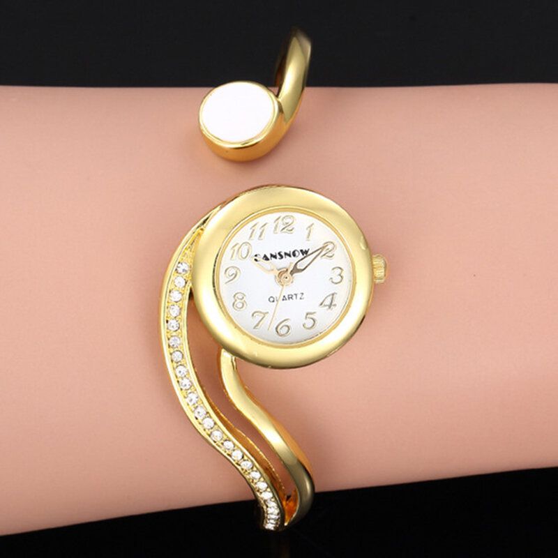 Cansnow Estilo Informal Irregular Reloj De Pulsera Para Mujer Relojes De Cuarzo De Cristal