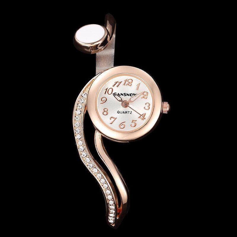 Cansnow Estilo Informal Irregular Reloj De Pulsera Para Mujer Relojes De Cuarzo De Cristal