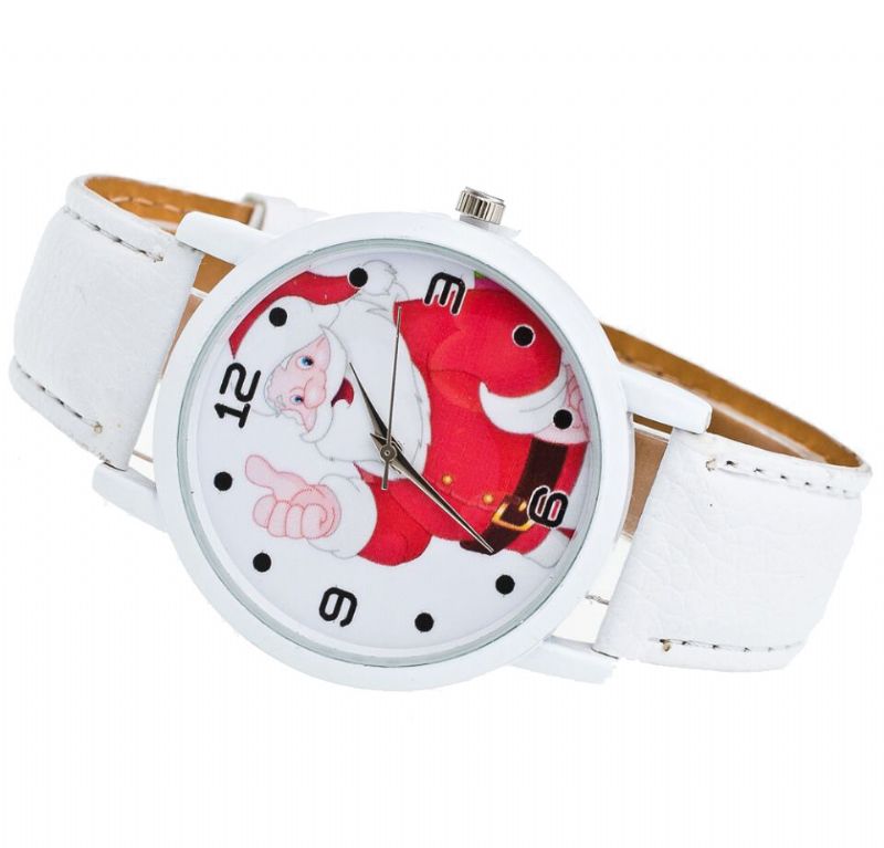 Cartoon Santa Thumbs Up Cute Fahsion Kid Watch Reloj De Cuarzo