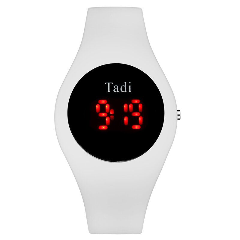 Casual Sport Hombres Mujer Led Reloj Electrónico Banda De Silicona Sensor Luminoso Reloj Digital Impermeable