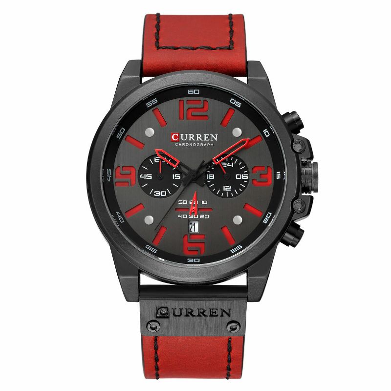 Curren 8314 Calendario Estilo Empresarial Reloj De Pulsera Para Hombre Reloj De Cuarzo Con Visualización De Fecha