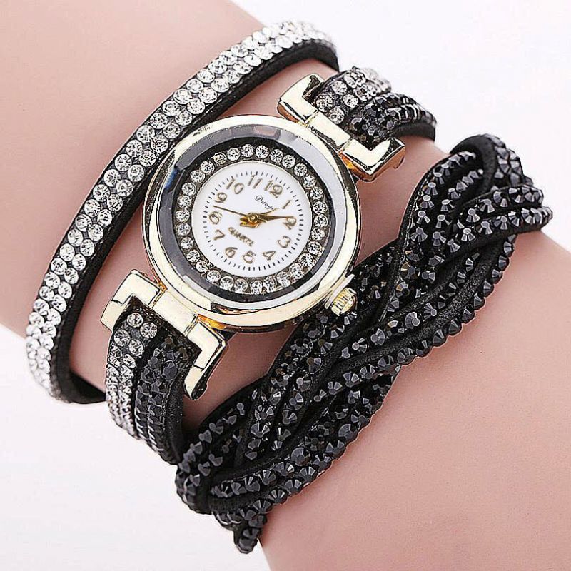 D056 Crystal Retro Style Ladies Pulsera Reloj Vestido Relojes De Cuarzo