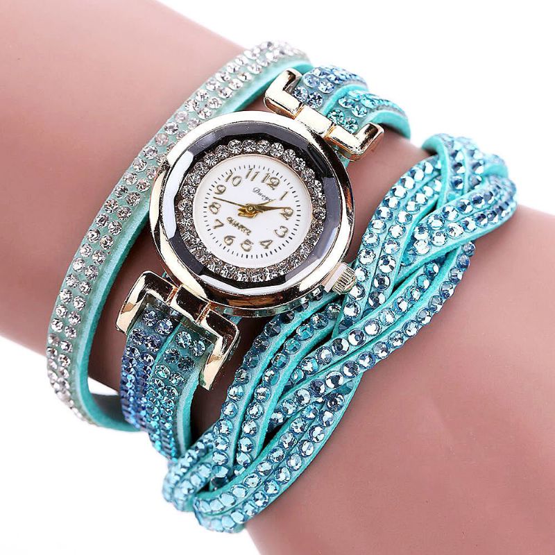 D056 Crystal Retro Style Ladies Pulsera Reloj Vestido Relojes De Cuarzo