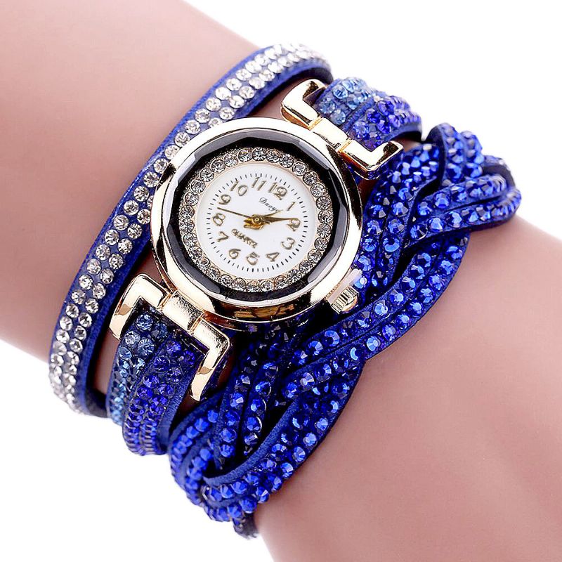 D056 Crystal Retro Style Ladies Pulsera Reloj Vestido Relojes De Cuarzo