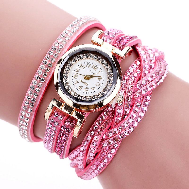 D056 Crystal Retro Style Ladies Pulsera Reloj Vestido Relojes De Cuarzo