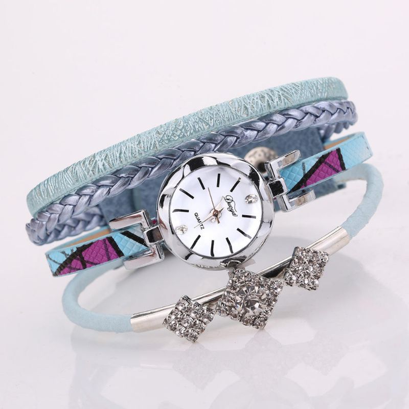 D255 Flower Dial Show Moda Mujer Pulsera Reloj Vestido Turístico Reloj De Cuarzo De Estilo Retro