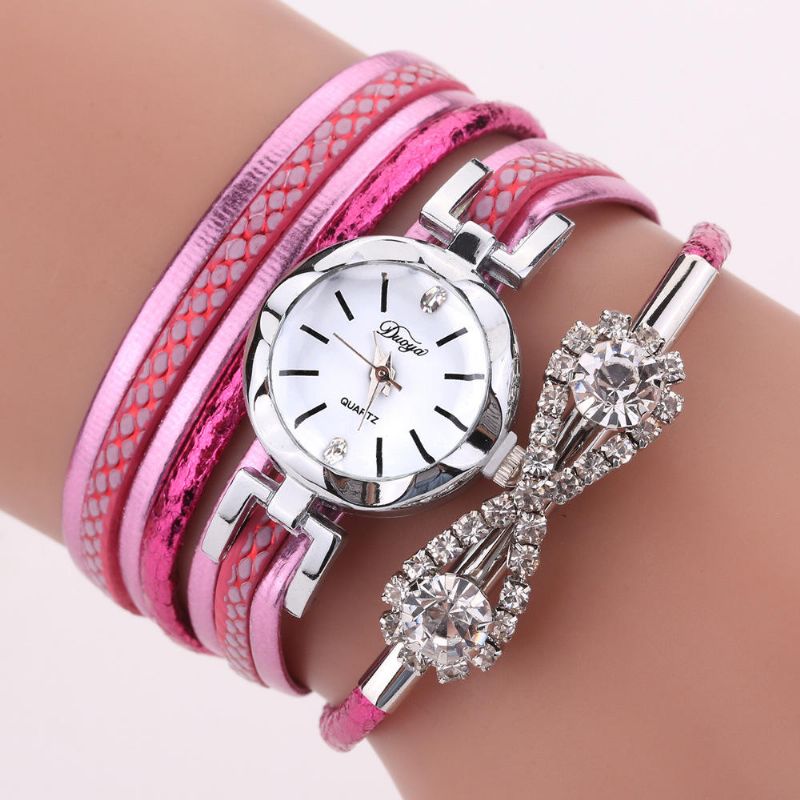 D258 Reloj De Pulsera De Estilo Retro Para Mujer Reloj De Cuarzo De Cristal Con Arco