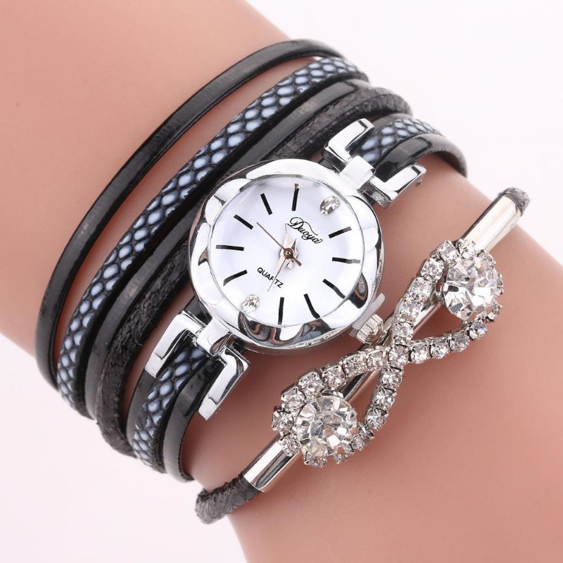 D258 Reloj De Pulsera De Estilo Retro Para Mujer Reloj De Cuarzo De Cristal Con Arco