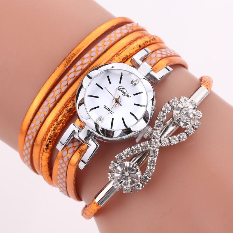 D258 Reloj De Pulsera De Estilo Retro Para Mujer Reloj De Cuarzo De Cristal Con Arco