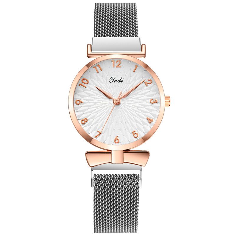 Deffrun A0503 Reloj De Pulsera De Mujer De Diseño Elegante Informal Reloj De Cuarzo De Aleación Completa