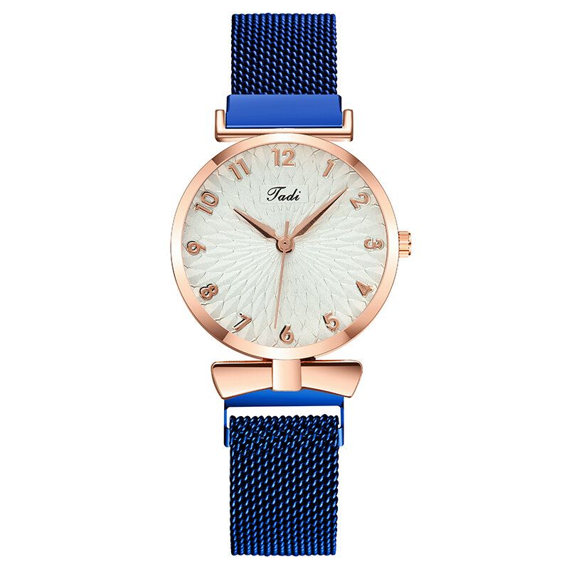 Deffrun A0503 Reloj De Pulsera De Mujer De Diseño Elegante Informal Reloj De Cuarzo De Aleación Completa