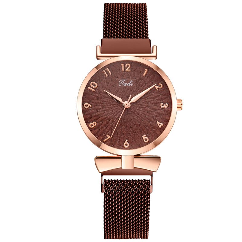 Deffrun A0503 Reloj De Pulsera De Mujer De Diseño Elegante Informal Reloj De Cuarzo De Aleación Completa