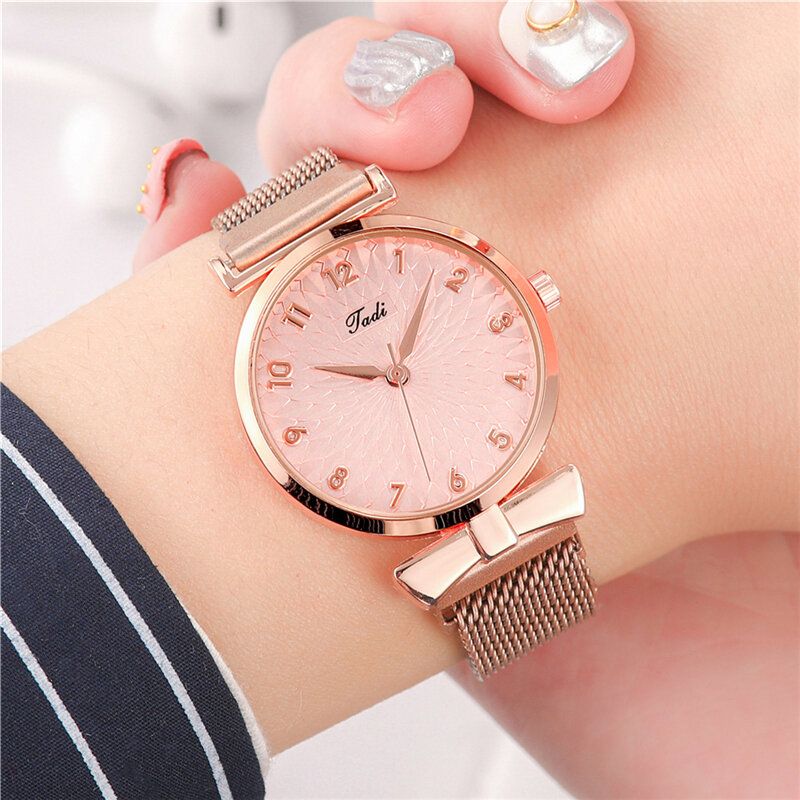 Deffrun A0503 Reloj De Pulsera De Mujer De Diseño Elegante Informal Reloj De Cuarzo De Aleación Completa