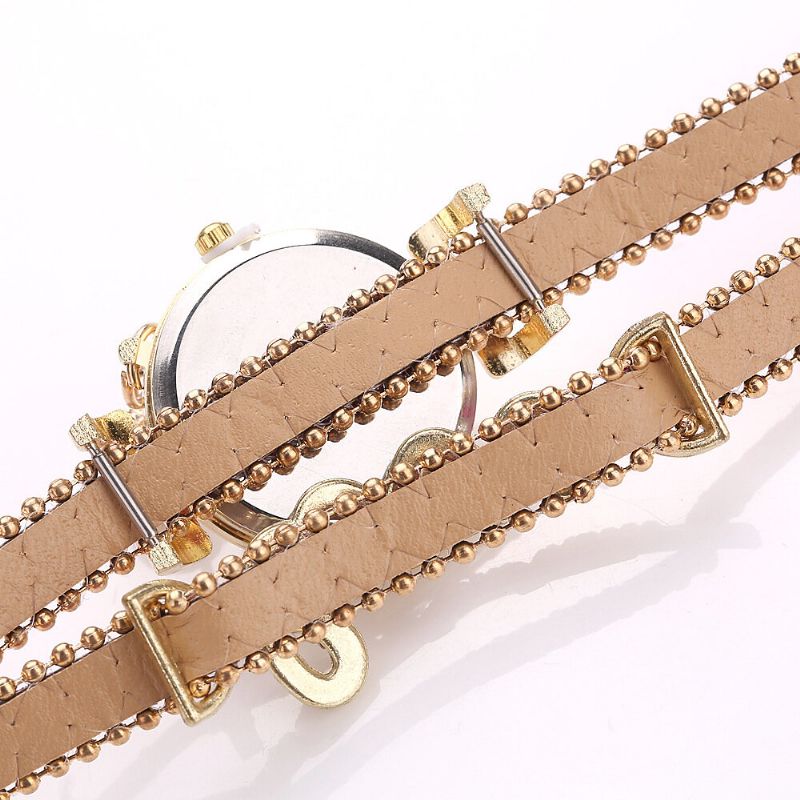 Deffrun Colgante Mujer Pulsera Reloj Cristal Estilo De Moda Reloj De Cuarzo De Aleación Completa