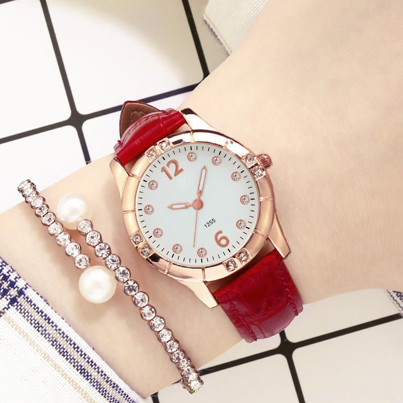 Deffrun Diamonds Reloj De Pulsera De Mujer De Diseño Elegante Reloj De Cuarzo Con Pantalla Luminosa