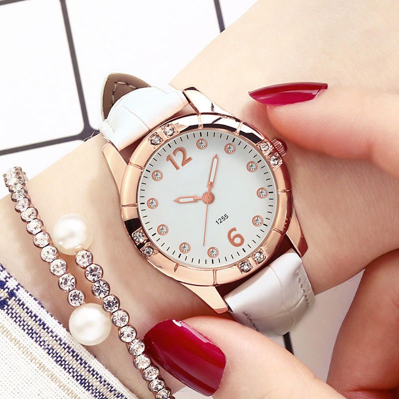 Deffrun Diamonds Reloj De Pulsera De Mujer De Diseño Elegante Reloj De Cuarzo Con Pantalla Luminosa