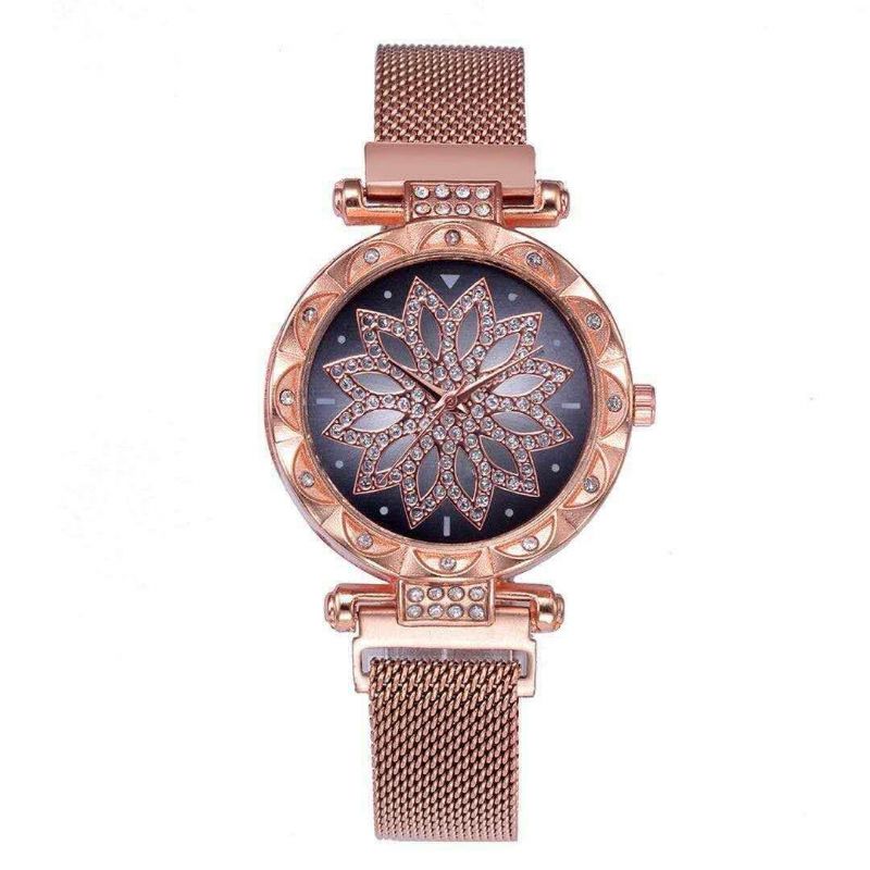 Deffrun Mesh Steel Band Diseño Único Relojes Para Mujer Reloj De Regalo Reloj De Cuarzo