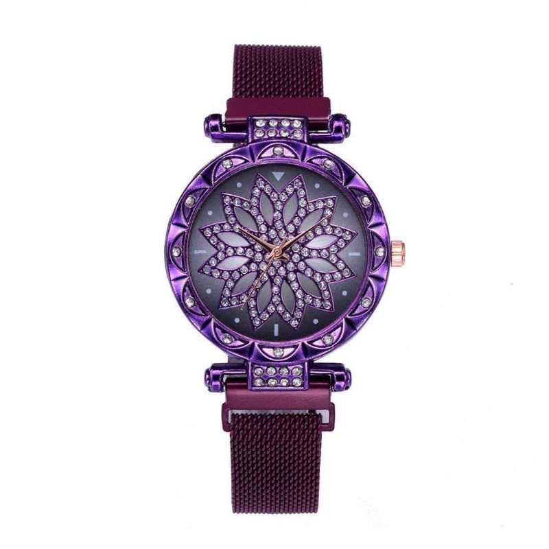 Deffrun Mesh Steel Band Diseño Único Relojes Para Mujer Reloj De Regalo Reloj De Cuarzo