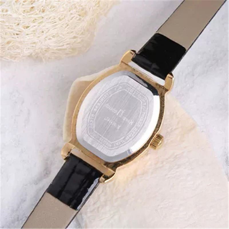 Deffrun Rectangle Dial Mujeres Reloj De Pulsera Moda Casual Ladies Quartz Watch