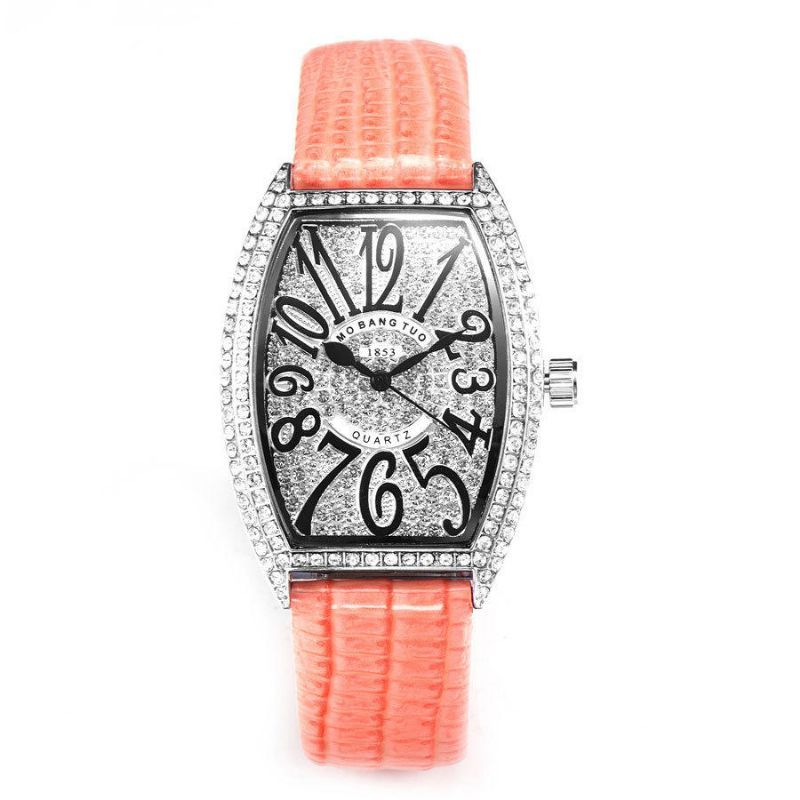 Deffrun Shining Dial Case Diseño Único Reloj De Pulsera Para Mujer Reloj De Cuarzo De Diseño Elegante De Cristal