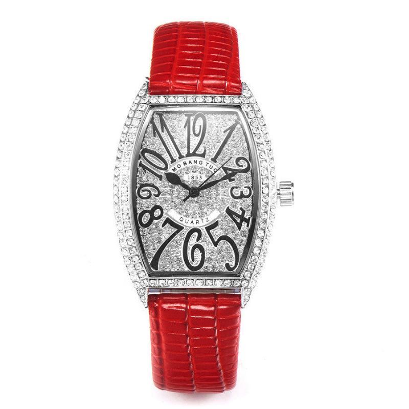 Deffrun Shining Dial Case Diseño Único Reloj De Pulsera Para Mujer Reloj De Cuarzo De Diseño Elegante De Cristal