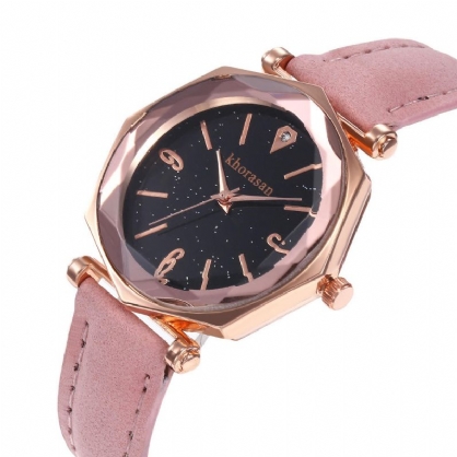 Deffrun Shining Dial Display Flower Reloj Para Mujer Relojes De Cuarzo De Diseño Elegante