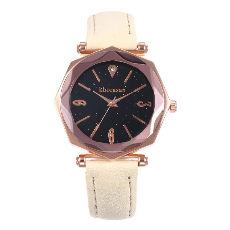 Deffrun Shining Dial Display Flower Reloj Para Mujer Relojes De Cuarzo De Diseño Elegante