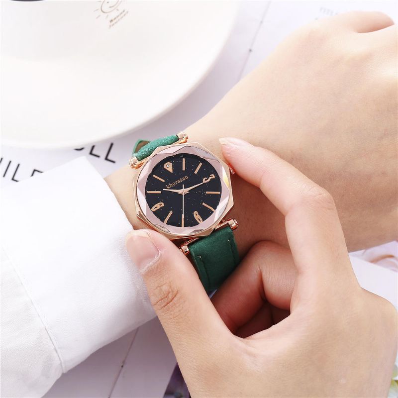 Deffrun Shining Dial Display Flower Reloj Para Mujer Relojes De Cuarzo De Diseño Elegante