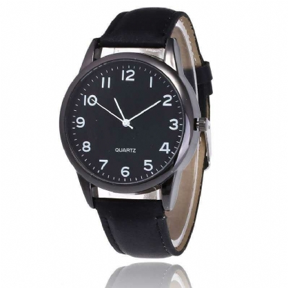 Denton Sidpega Reloj De Cuarzo Para Hombre Con Correa De Cuero Simple A La Moda