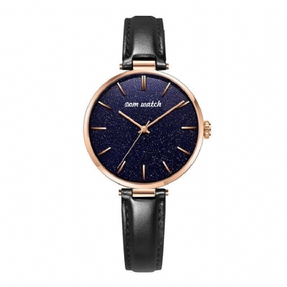 Dom G-1291 Reloj De Moda Para Mujer Reloj De Cuarzo De Lujo Con Esfera De Cielo Estrellado Impermeable A Prueba De Agua