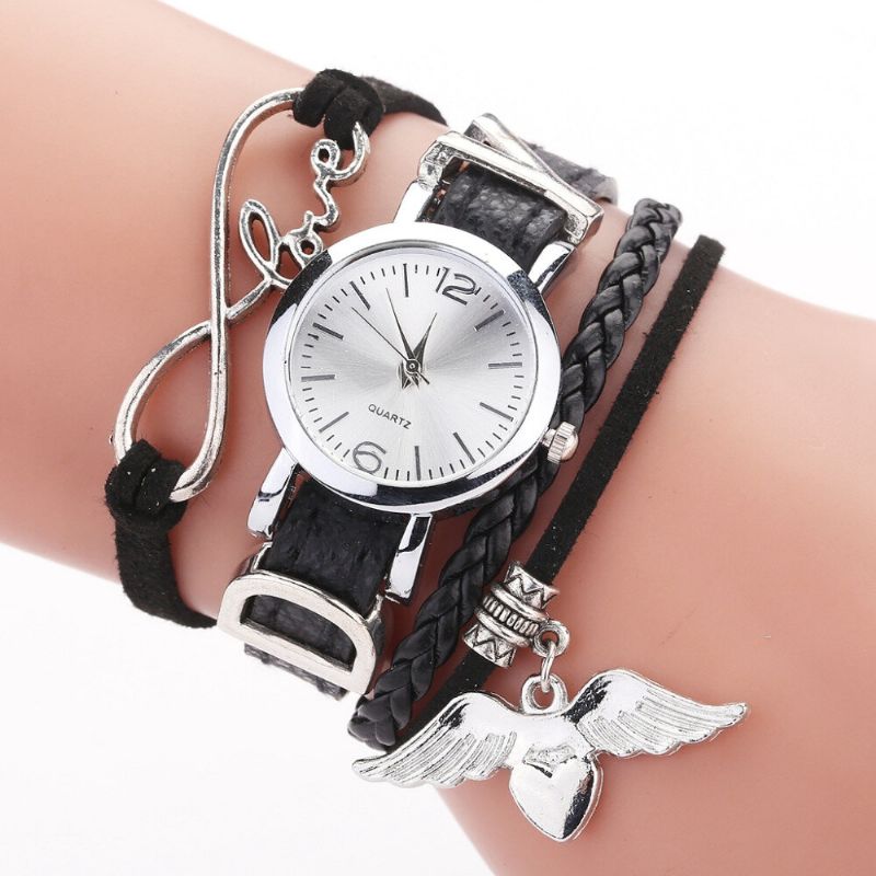 F1d262 Love Dress Reloj De Pulsera Para Mujer Relojes De Cuarzo De Estilo Retro