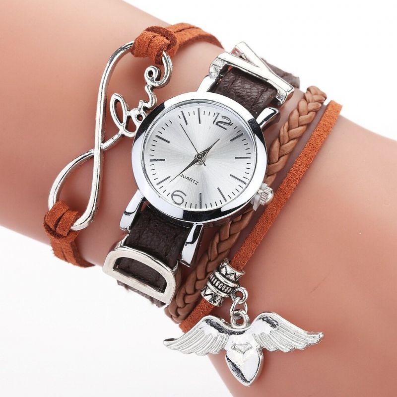 F1d262 Love Dress Reloj De Pulsera Para Mujer Relojes De Cuarzo De Estilo Retro