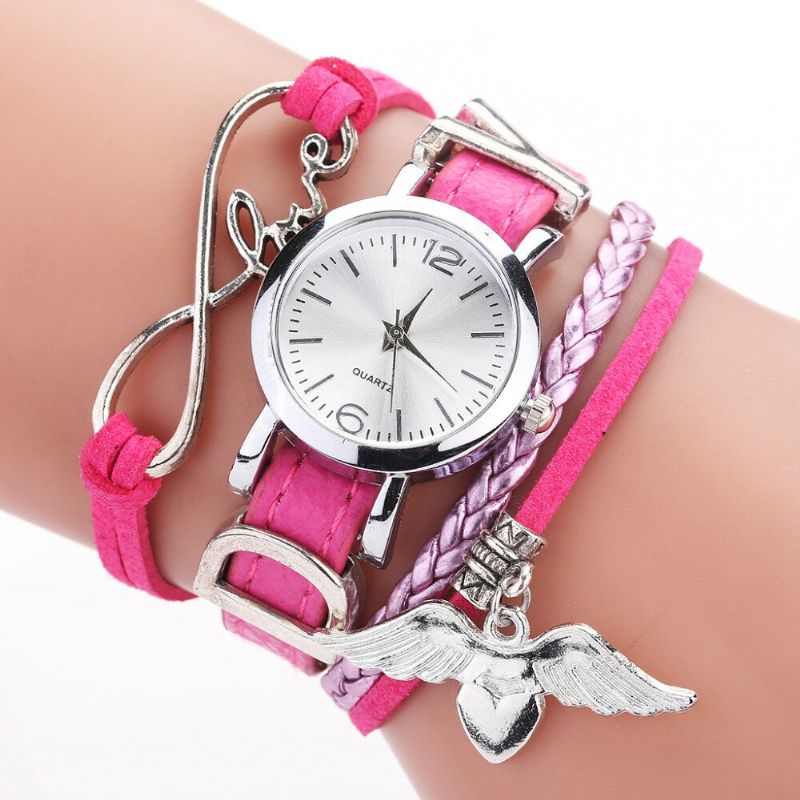 F1d262 Love Dress Reloj De Pulsera Para Mujer Relojes De Cuarzo De Estilo Retro